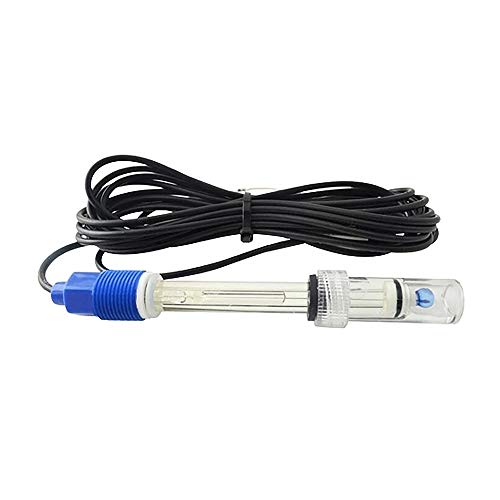 Електрод ATO pH за чиста вода, Температурен 0-60 ℃ (32-140℉), кабел с ниско ниво на шум, с вътрешен сензор за температурата (НПМ 10K) (кабел с дължина 15 метра)