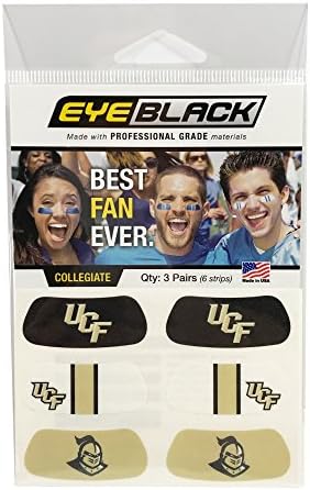 EyeBlack NCAA Унисекс 3 Чифта Черни очи