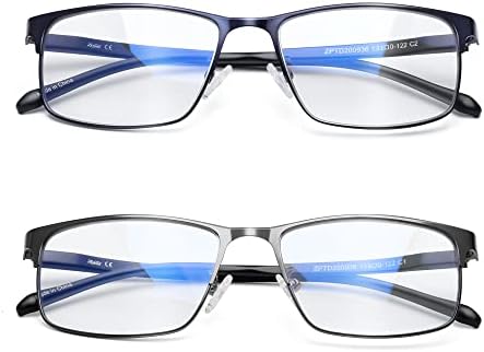Мъжки слънчеви очила за четене, блокиране на синя светлина, LADEESSE, 2 опаковки, Лек Материал TR90, Защита От пренапрежение на очите/компютърни отблясъци /ултравиолетови?