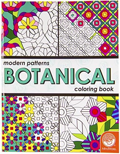 MindWare – Награда-за оцветяване Modern Patterns Botanical – 24 Уникални подреждане на пъзел – Учи Творчество и развива