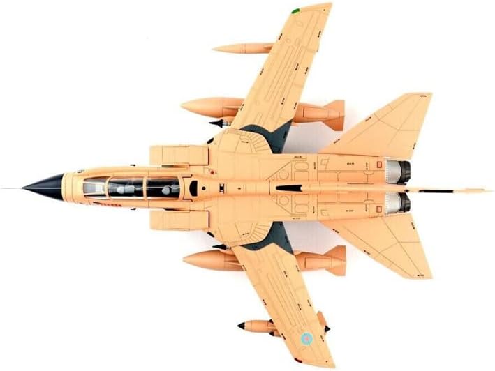 Hobby Master PANAVIA Tornado GR.1 Яде jiffies ZA447 / 15-аз ескадрила на ВВС на ВЕЛИКОБРИТАНИЯ Операция Грэнби Табук АБ, Саудитска Арабия 1991 г. 1/72 MOLDED ПОД НАЛЯГАНЕ модел самолет