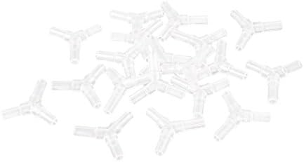 комплект Въздушни Клапани uxcell от 20 Пластмасови Аквариум в трислойна Кислородни Тръбички uxcell
