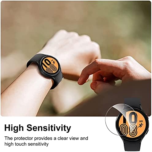 T Накратко (3 опаковки, Защитни фолиа, изработени от закалено стъкло твърдост 9H за Samsung Galaxy 5 Watch / Watch 4 (44 мм), Защитно фолио за Samsung Galaxy Watch