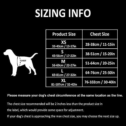 Chai's Choice - Шлейка за кучета премиум клас- Быстросъемная Шейная обтегач, Отразяваща жилетка с дължина 3 м за кучета от