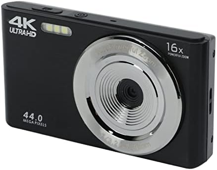 FOLOSAFENAR HD-камера, 44-Мегапикселова Ударопрочная Фотоапарат с 16-кратно Цифрово увеличение за Снимане (черен)