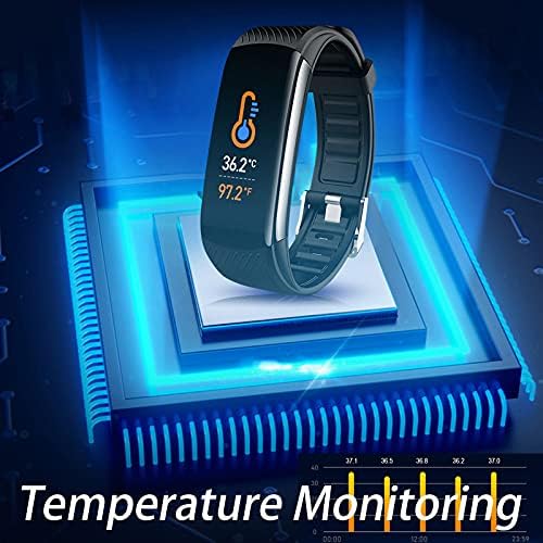 Умен гривна / Носимые часове за проследяване състоянието на здраве и фитнес, мониторинг на температурата / кръвно налягане