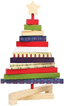 NOLITOY Коледа и за Декорация Размер на Играчки Коледен Магазин за Декорации за Дома Дървен Декор на Десктоп Офис Въртене на Дърво