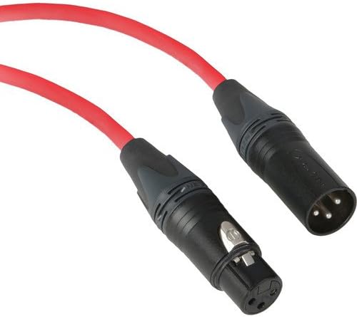 Микрофон кабел KOPUL Premium Performance 3000 Series XLR M - XLR F - 25' (7,6 м), червен