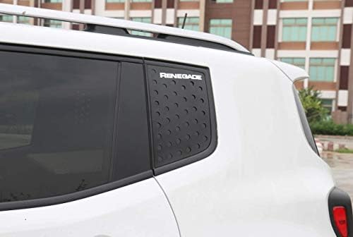 Bestmotoring Декоративни апликации върху прозореца на колата Ренегат, Накладки на Предните и Задни прозорци От Алуминиева Сплав за Ренегат -2021