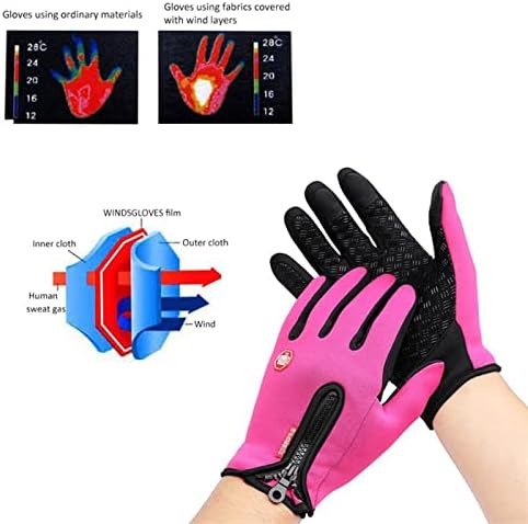 SHUBIAO Зимни Ръкавици за Мъже, Силиконови Нескользящие Топли Дамски ръкавици със сензорен екран, Спортни Велосипедни Ръкавици