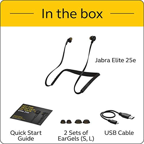 Безжични Bluetooth слушалки Jabra Elite 25e, Съвместима с Android и iOS