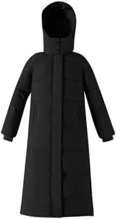 COKUERA Дамски Модни Свободна Зимни Нова Яке С Качулка Ежедневни Тънка Плюс Дълга Гъста Памучни Уютно Палто на Горно