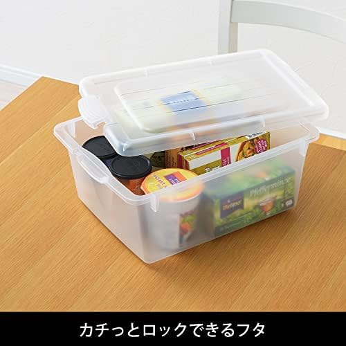 Кутия за съхранение на SANKA Nhc-MBK с капак, която е съвместима с формат А4, Размер: M, Цвят: черен (Ш x д x В): 12,4 х 17,9 x 7,5 инча (31,5 x 45,5 x 19 см), Произведено в Япония