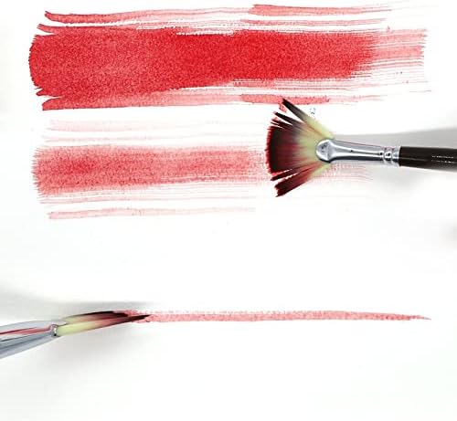 Набор от акварельных четки LUKEO 6, найлонова четка за рисуване на коса, художествени пособия за училището за рисуване