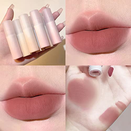 Праскова-Аромат за блясък за устни Velvet Lip Mud Лесно се Придържа Към Горловине Чаша Червено Естествен Гланц за устни