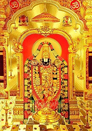 Рамка за снимка от дърво Suninow Tirupati Баладжи | Божиите Рамки за снимки | photo Frame Лорд Венкатешвары | Фоторамка