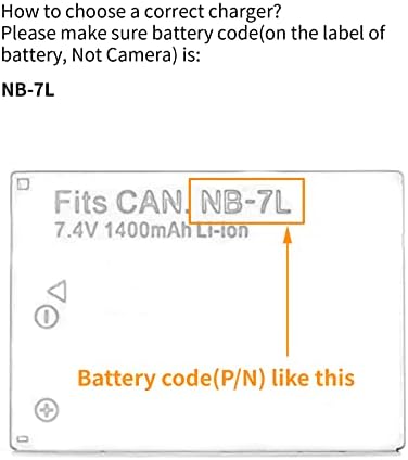 NB-7L USB Зарядно устройство за Canon PowerShot G10, PowerShot G11, PowerShot G12, PowerShot SX30 is Фотоапарат и много Други