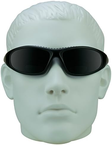 Байкерские бифокални очила 3,00 за мъже и жени, гумена възглавница, набитая защитни дымчатыми лещи от поликарбонат. Безплатен