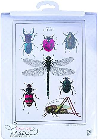 Теа Gouverneur - Комплект за бродерия на кръстат бод - Историята на насекоми - Aida - 14 парчета - за възрастни - 566A