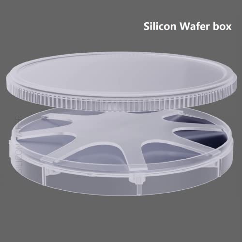 Държач за вафли силиций ONEVIDO - 6-инчов кутия за една чиния за доставка, държач за една основи от силиций, сапфир,
