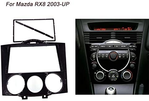 Двойна панел 2 Din за MAZDA RX8 RX-8 Инсталиране на радио В Таблото CD / DVD Стерео Аудио Панел за Монтиране на Инсталация на Арматурното табло Комплект Предна панел 178x100 мм