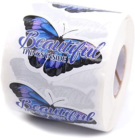 Смешни Красиви Неща Вътре Етикети за малкия бизнес с пеперуди, Пощенски Етикети, Етикети с Благодарност, Опаковки, Етикети, Стикери за доставка на пощенски Пликове