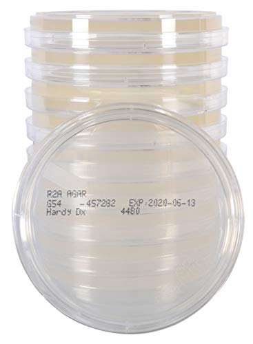 Агар R2A, за култивиране на бактериите от пробите вода, Плоча 15x100 мм, поръчва опаковка по 10 броя, от Харди Diagnostics