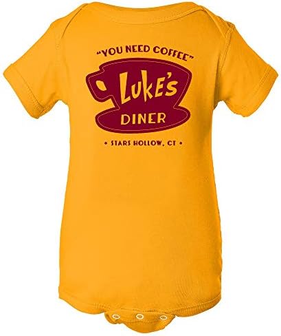 Luke'Diner - Забавно Кафе Графично Боди за новородени под формата На Лозя