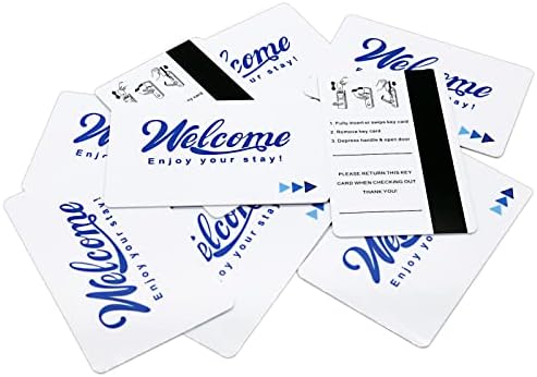 Gialer 250 pack карти-ключове за хотели и мотели карта-ключ с конвертами-втулки добре дошли вашия приятен престой, аксесоари
