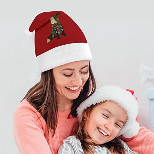 Коледна Шапка с Цветя лисици ръка, Персонални Шапка на Дядо Коледа, Забавни Коледни Декорации