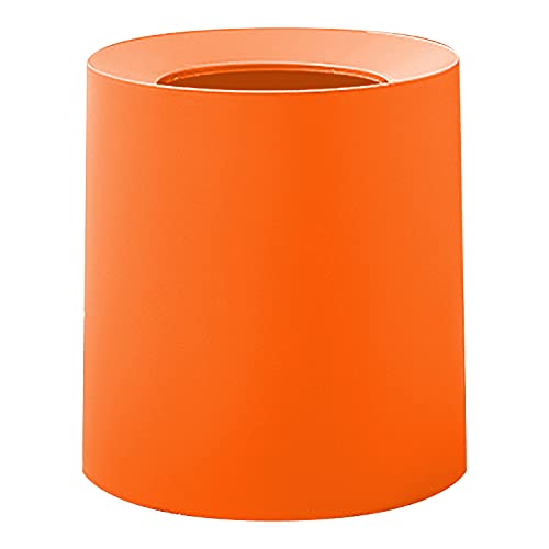 Модерна кръгла кошница за боклук - 3,2 литра / 12,1 л кофа за Боклук с отворен покрив - Оранжевото кофа за Боклук с подвижна