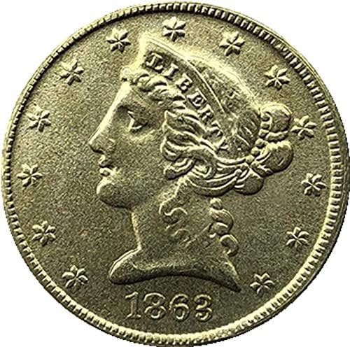 1863 Американски Монети Liberty Орел, Златна Криптовалюта, Любима Монета, Реплика, Възпоменателна Монета, Са