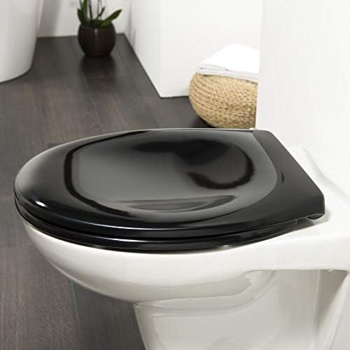 Седалка за тоалетна Тигър, Черна, 37,5 x 4,5 x 45 см