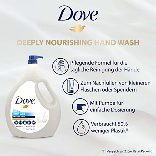 Препарат за измиване на ръцете на Dove | Професионално, Дълбоко хранителни | с шум 2Л | pH, което е благоприятно за кожата | Одобрен от дерматолозите