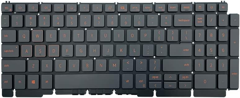САЩ Подредба на САЩ Замяна на Клавиатурата на Лаптоп Dell G15 5510 5511 5515, G15 5520 5521 5525 (оранжевото дума с червена