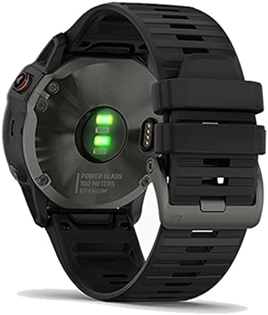 GANYUU Быстросъемный каишка за часовник Garmin Fenix 6X 7X 5X 7 6 Pro 5 5Plus 3HR Силиконов каучук Easyfit 26 мм 22 мм (Цвят: червен, размер: Fenix 7)