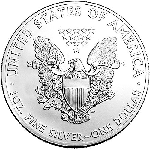 2008-1 Унция Американски Сребърен Орел с нисък фиксиран лихвен процент за доставка. 999 тънки сребърни долара, без да се позовават