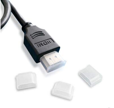 Futheda 10 БР. Пластмасов Мъжки HDMI Порт, Защита От Прах, пылезащитная Шапка, мъжки, Протектор, Съвместим с Компютър, Лаптоп, телевизор - Прозрачен