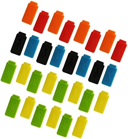 SOLUSTRE 30шт Универсални Лаптопи Цветни Стандартните Настолни Вилици USB-Накрайник Случайна Щепсела на Зарядното Устройство Протектор Пристанище Cover Капаци на Седалки