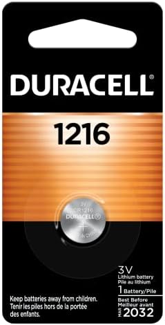 Литиева Батерия Duracell 3V CR1216, 1 Брой В опаковка, Литиева Монетная Батерия за Ключодържател, Автомобилни дистанционни управления, на Монитора на нивото на глюкозата, Л?