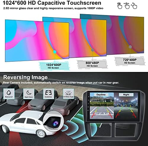 UNITOPSCI Android Кола Стерео за Subaru Forester, Impreza WRX 2008-2012 CarPlay Android Авто Bluetooth Радиото