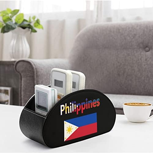 Флаг на Филипините Притежателите на дистанционно управление за телевизора, Изкуствена Кожа, Офис Кутия За Съхранение,