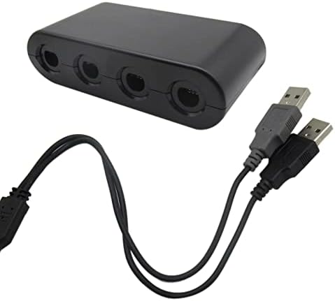 USonline911 4-Портов Адаптер Контролер за Gamecube Nintendo Switch Wii U PC Super Smash Bros