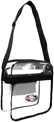 Littlearth NFL Унисекс-Прозрачна Чанта през рамо за Носене на стадиона за възрастни с Логото на отбора