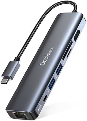 Комплект - 2 броя: Многопортовый USB адаптер C Хъб + USB кабел C-HDMI 16 фута