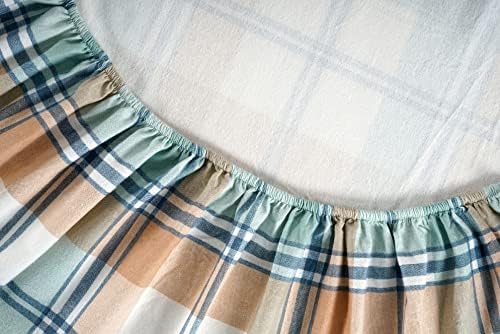 Комплект фланелевых чаршаф LANE LINEN от памук - Фланелен кърпи California King Size, от 4 теми - Леки постелки, с четка за допълнителна мекота, дишащи, подходяща за матрак с размер