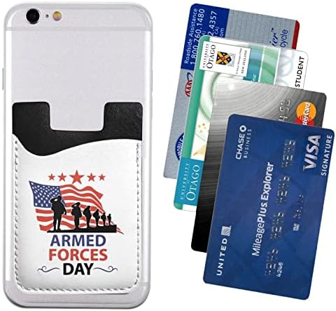 Ден на Въоръжените Сили на Задната част на Кутията на Телефона Еластичен Ръкав За Карта Калъф за телефон, Държач за Кредитни карти е Подходяща за всички мобилни тел