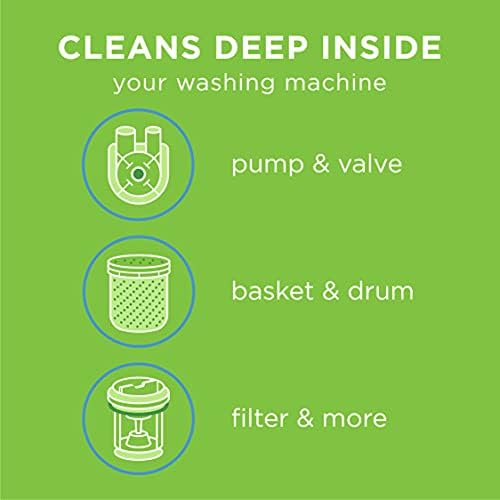 Препарат за почистване на перални машини Affresh, Почиства Перални машини с предно зареждане и с най-добрите натоварване, Включително и на HE, 3 Таблетки