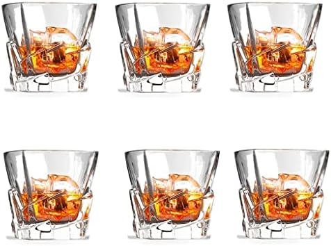 KLHHG Комплект чаши за уиски Iceberg обем 6-320 мл, могат да се мият в съдомиялна машина, уникален подарък, чудесно за лепенката или уиски (Цвят: A, размер: 9 см. * 10 см.)