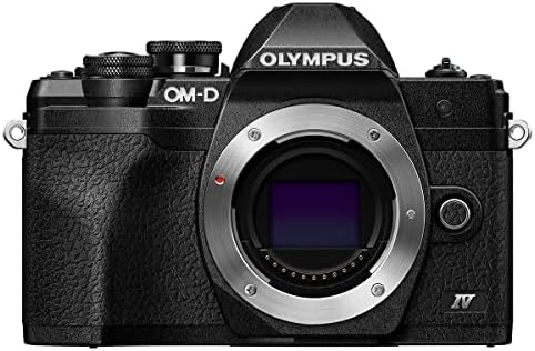 Корпуса на фотоапарата Olympus OM-D E-M10 Mark IV, Черен Комплект с SD-карта с обем 64 GB, чанта през рамо,